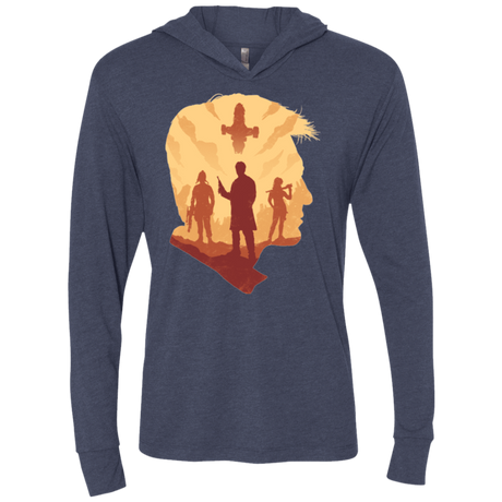 T-Shirts Vintage Navy / X-Small Smuggle squad Triblend Long Sleeve Hoodie Tee