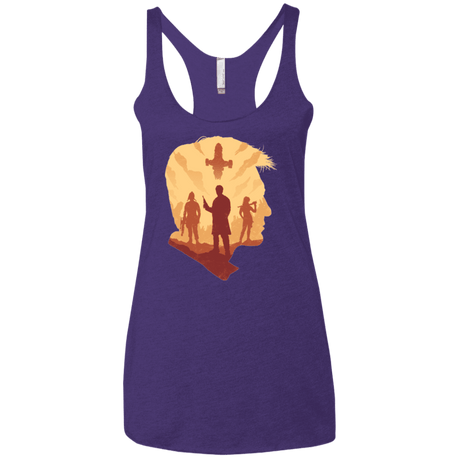 T-Shirts Purple / X-Small Smuggle squad Women's Triblend Racerback Tank