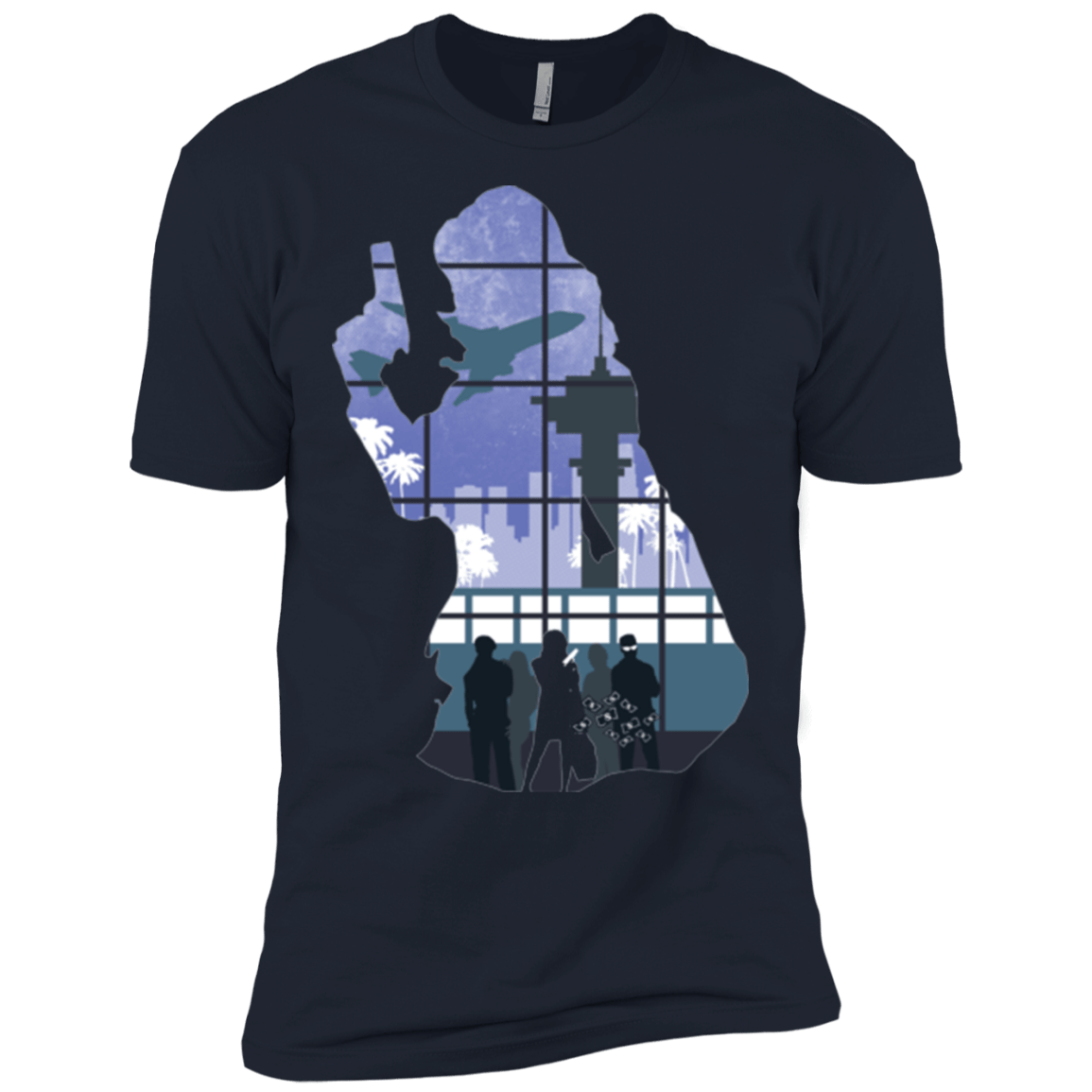 T-Shirts Midnight Navy / X-Small Smuggler Jackie Men's Premium T-Shirt