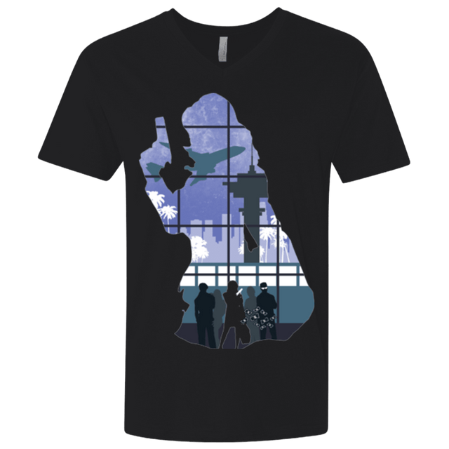 T-Shirts Black / X-Small Smuggler Jackie Men's Premium V-Neck