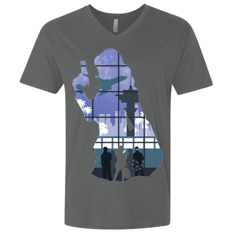 T-Shirts Heavy Metal / X-Small Smuggler Jackie Men's Premium V-Neck