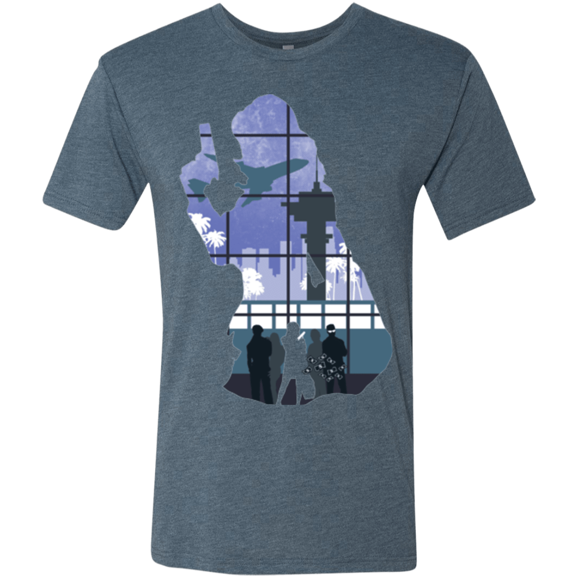 T-Shirts Indigo / Small Smuggler Jackie Men's Triblend T-Shirt