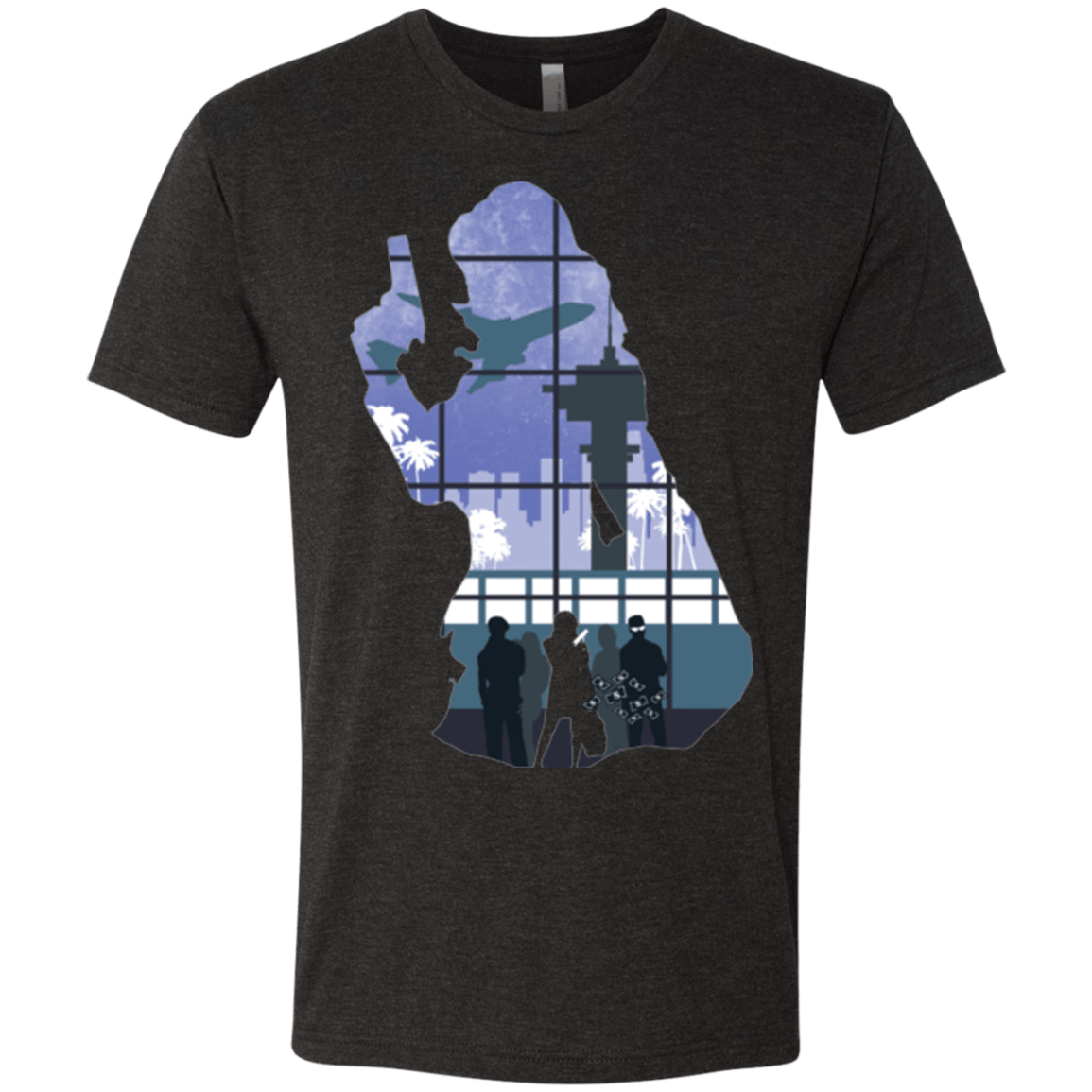 T-Shirts Vintage Black / Small Smuggler Jackie Men's Triblend T-Shirt