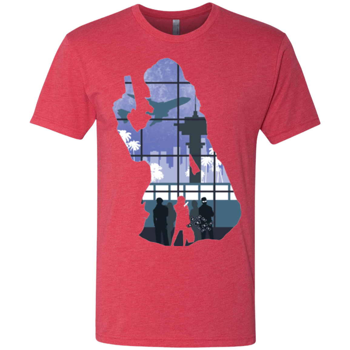 T-Shirts Vintage Red / Small Smuggler Jackie Men's Triblend T-Shirt