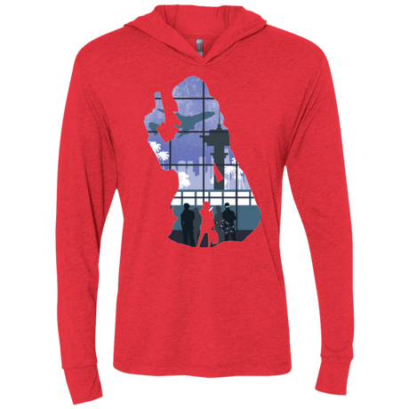 T-Shirts Vintage Red / X-Small Smuggler Jackie Triblend Long Sleeve Hoodie Tee