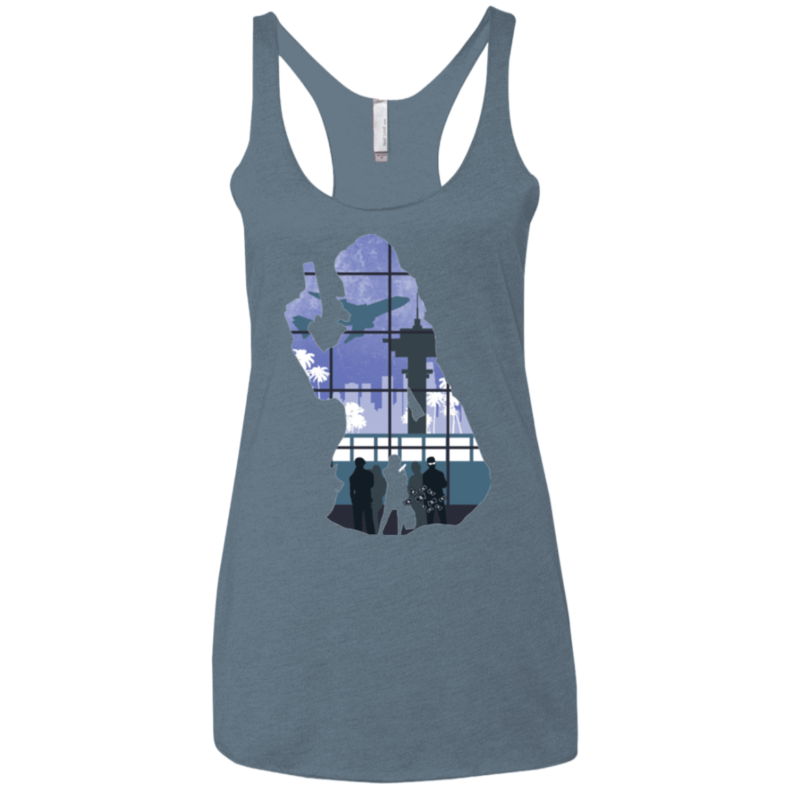 T-Shirts Indigo / X-Small Smuggler Jackie Women's Triblend Racerback Tank