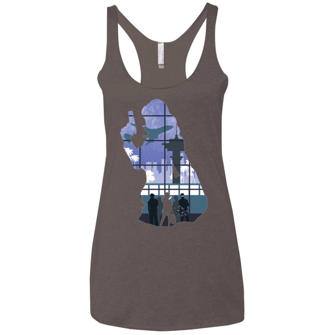 T-Shirts Macchiato / X-Small Smuggler Jackie Women's Triblend Racerback Tank