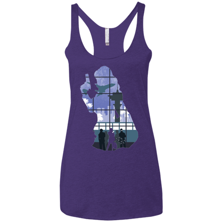 T-Shirts Purple / X-Small Smuggler Jackie Women's Triblend Racerback Tank