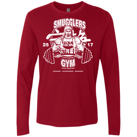 T-Shirts Cardinal / Small Smugglers Gym Men's Premium Long Sleeve