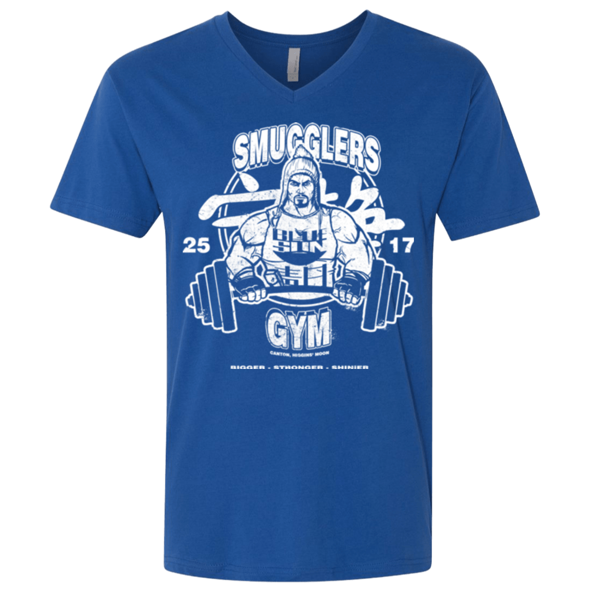 T-Shirts Royal / X-Small Smugglers Gym Men's Premium V-Neck