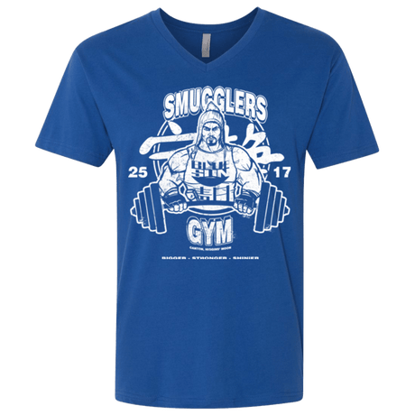 T-Shirts Royal / X-Small Smugglers Gym Men's Premium V-Neck