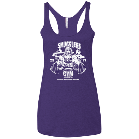 T-Shirts Purple / X-Small Smugglers Gym Women's Triblend Racerback Tank