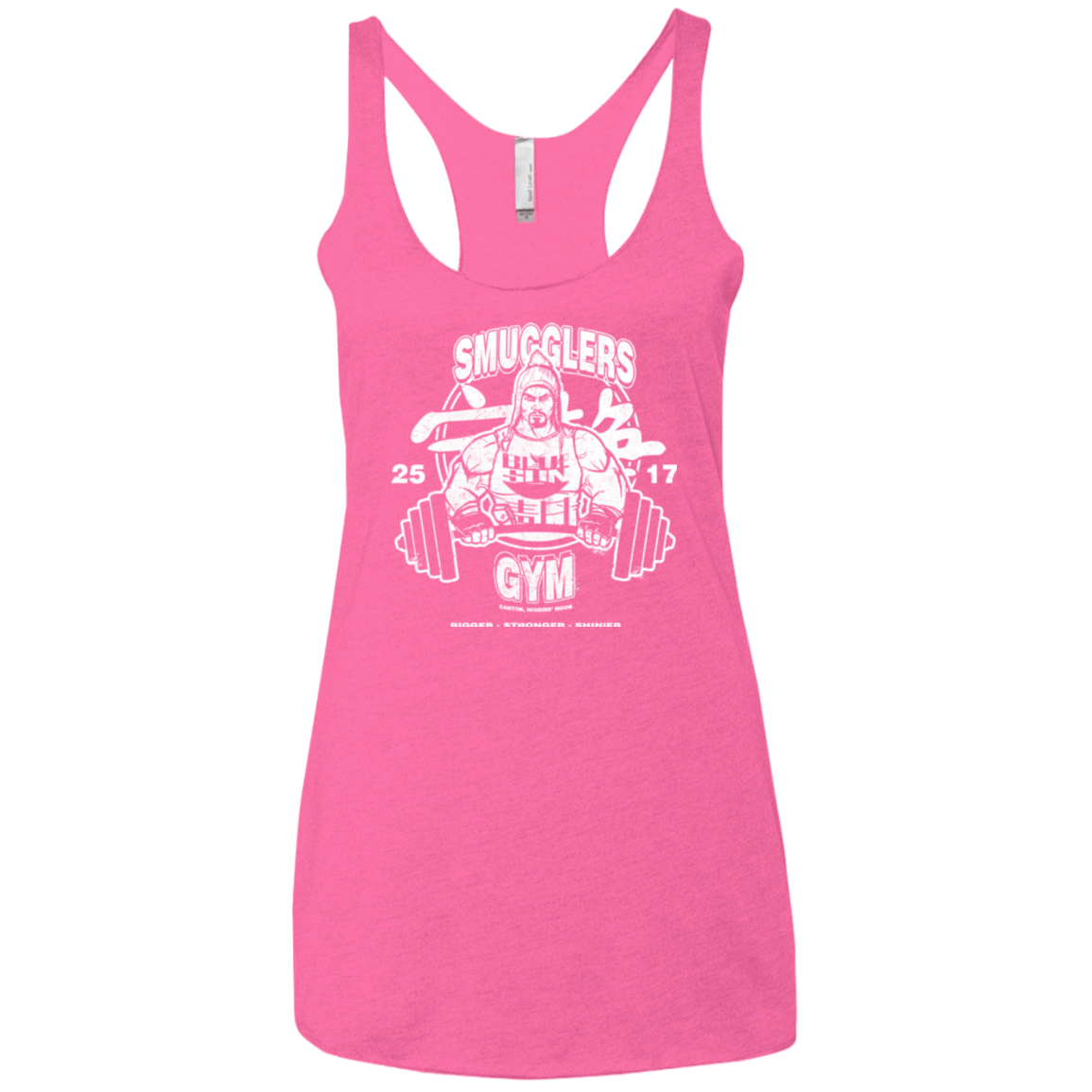 T-Shirts Vintage Pink / X-Small Smugglers Gym Women's Triblend Racerback Tank