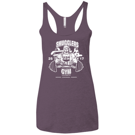 T-Shirts Vintage Purple / X-Small Smugglers Gym Women's Triblend Racerback Tank