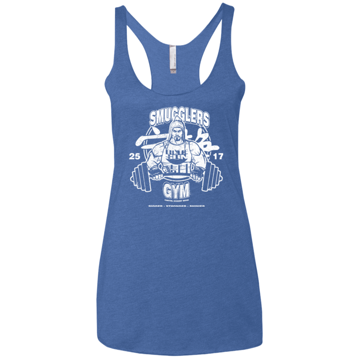 T-Shirts Vintage Royal / X-Small Smugglers Gym Women's Triblend Racerback Tank