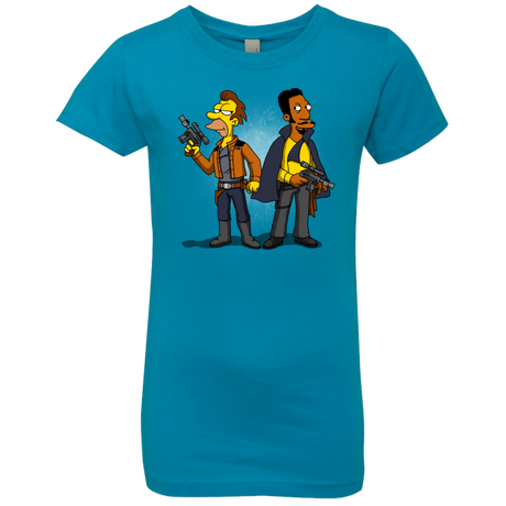 T-Shirts Turquoise / YXS Smugglers in Love Girls Premium T-Shirt