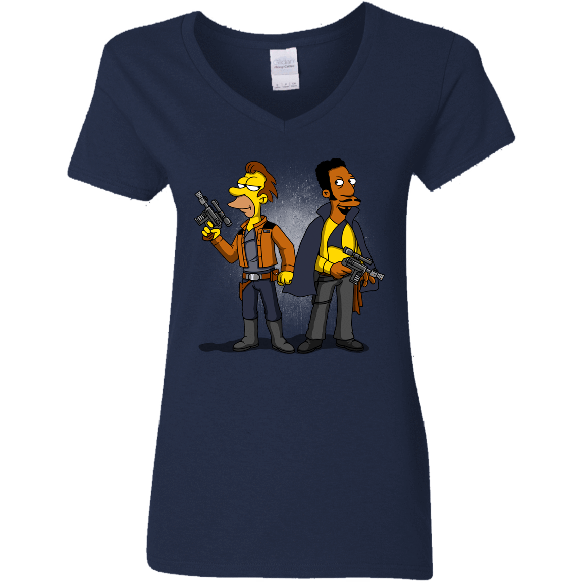 T-Shirts Navy / S Smugglers in Love Women's V-Neck T-Shirt