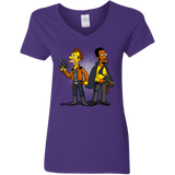 T-Shirts Purple / S Smugglers in Love Women's V-Neck T-Shirt