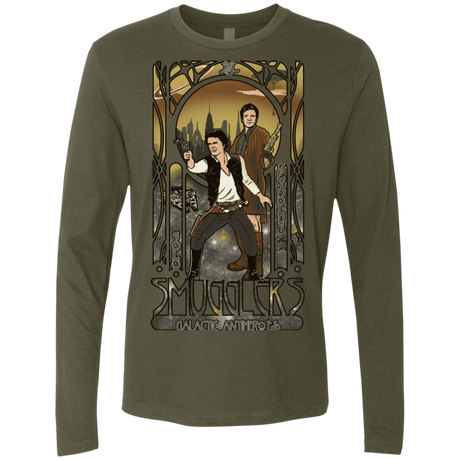 T-Shirts Military Green / Small Smugglers, Inc Men's Premium Long Sleeve
