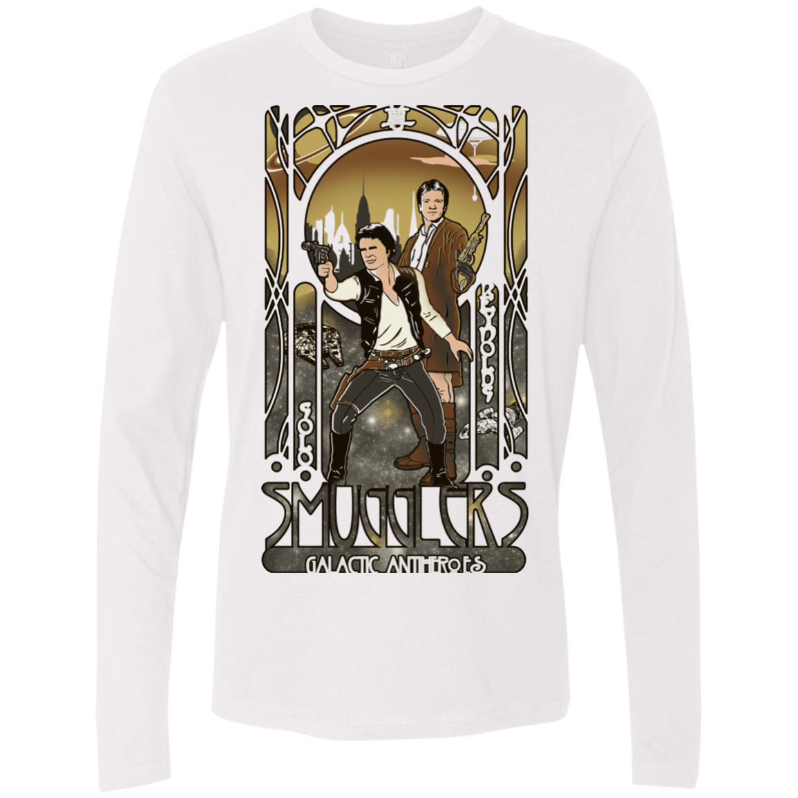T-Shirts White / Small Smugglers, Inc Men's Premium Long Sleeve