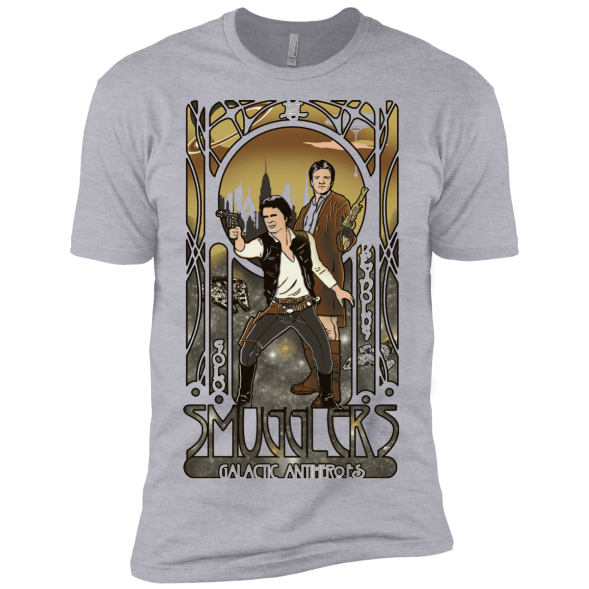 T-Shirts Heather Grey / X-Small Smugglers, Inc Men's Premium T-Shirt