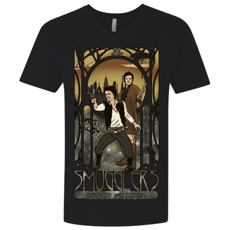 T-Shirts Black / X-Small Smugglers, Inc Men's Premium V-Neck