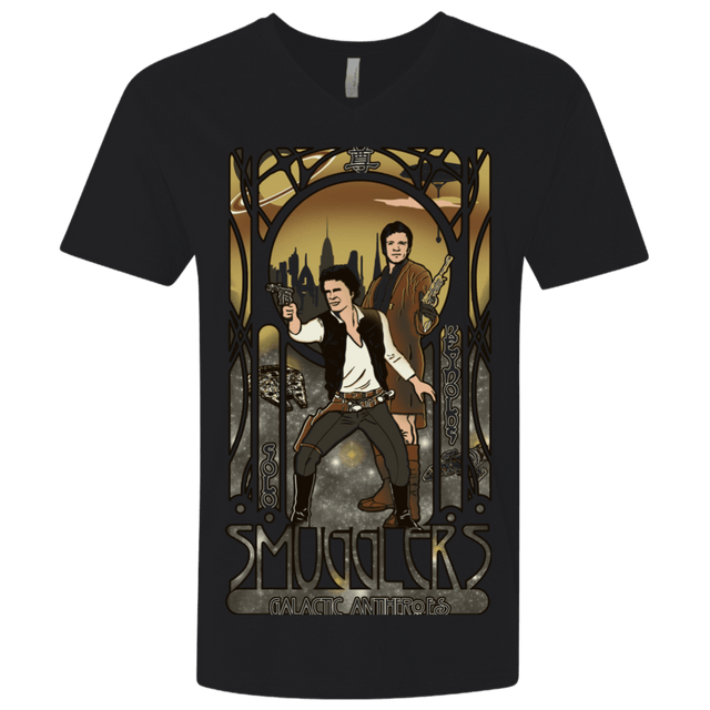 T-Shirts Black / X-Small Smugglers, Inc Men's Premium V-Neck