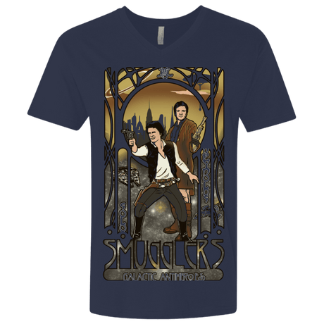 T-Shirts Midnight Navy / X-Small Smugglers, Inc Men's Premium V-Neck