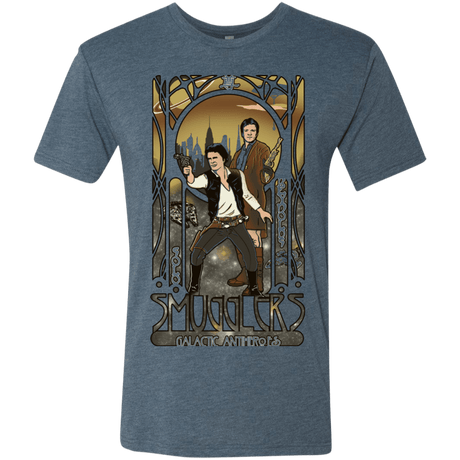 T-Shirts Indigo / Small Smugglers, Inc Men's Triblend T-Shirt