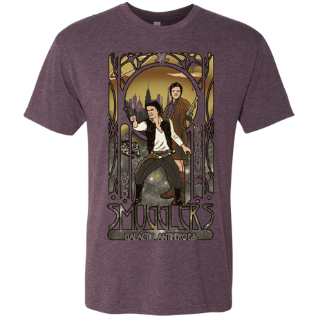 T-Shirts Vintage Purple / Small Smugglers, Inc Men's Triblend T-Shirt