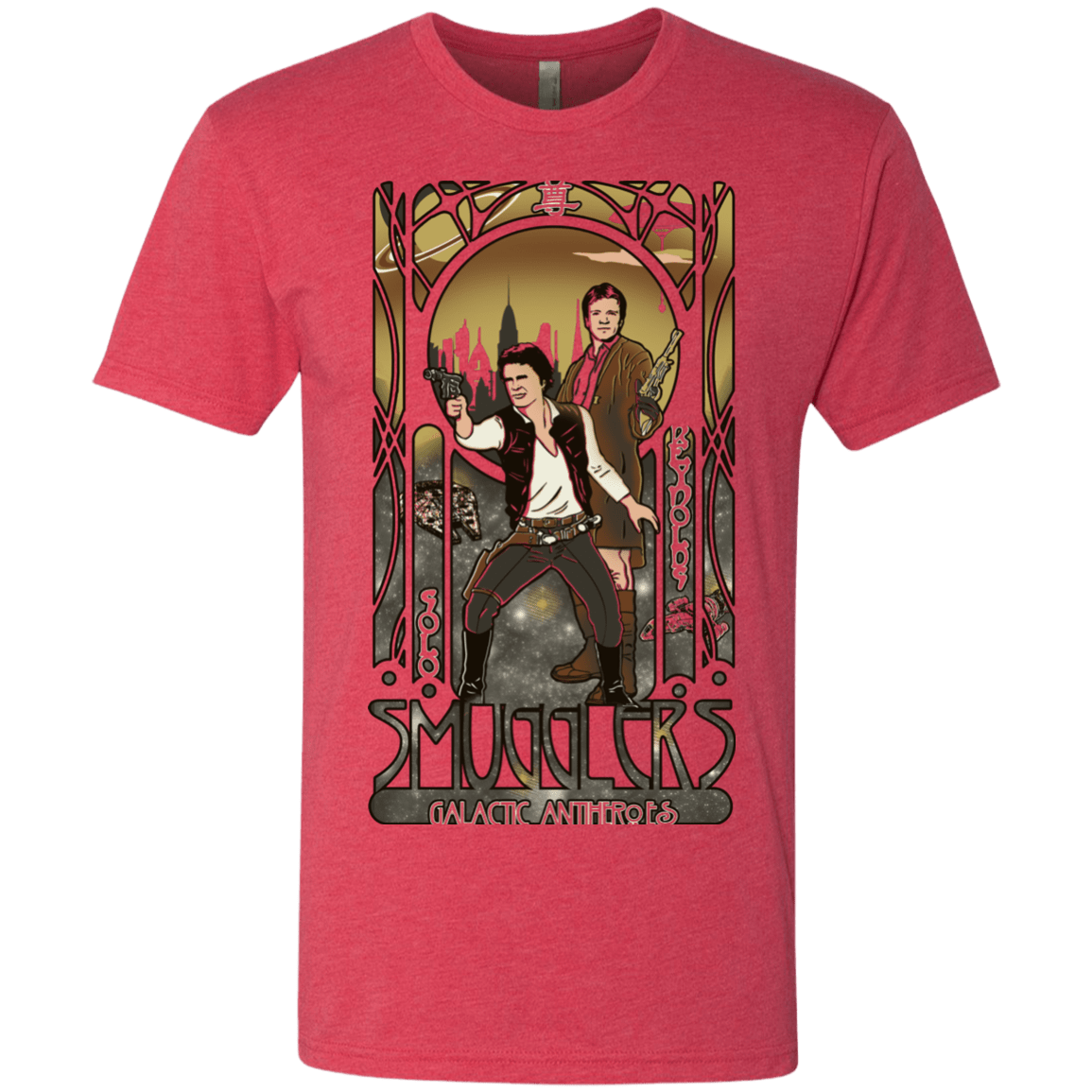 T-Shirts Vintage Red / Small Smugglers, Inc Men's Triblend T-Shirt