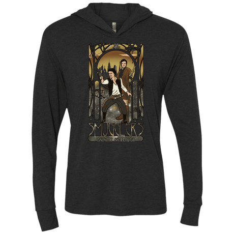 T-Shirts Vintage Black / X-Small Smugglers, Inc Triblend Long Sleeve Hoodie Tee