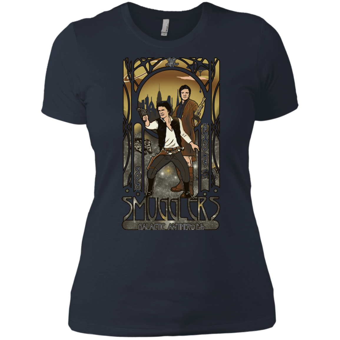 T-Shirts Indigo / X-Small Smugglers, Inc Women's Premium T-Shirt