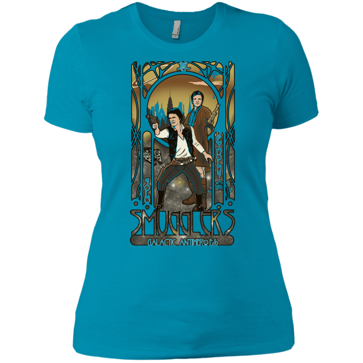 T-Shirts Turquoise / X-Small Smugglers, Inc Women's Premium T-Shirt