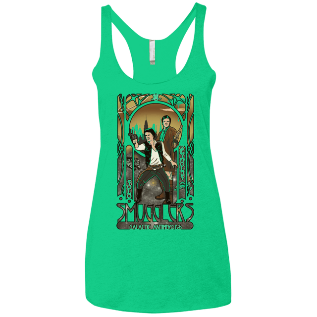 T-Shirts Envy / X-Small Smugglers, Inc Women's Triblend Racerback Tank