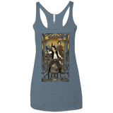 T-Shirts Indigo / X-Small Smugglers, Inc Women's Triblend Racerback Tank