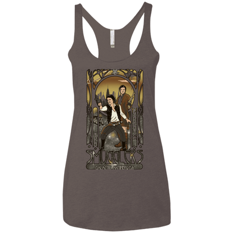 T-Shirts Macchiato / X-Small Smugglers, Inc Women's Triblend Racerback Tank