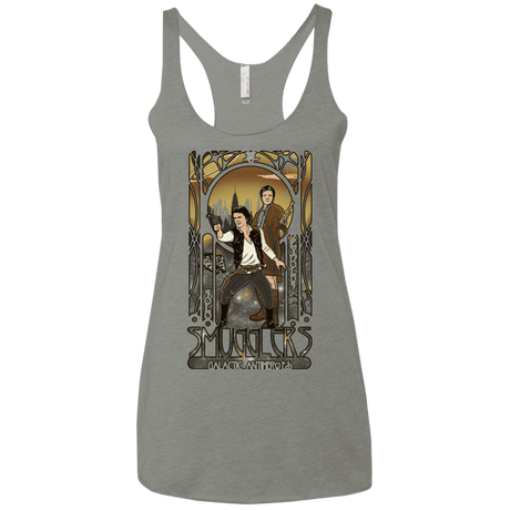 T-Shirts Venetian Grey / X-Small Smugglers, Inc Women's Triblend Racerback Tank