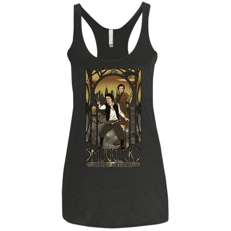 T-Shirts Vintage Black / X-Small Smugglers, Inc Women's Triblend Racerback Tank