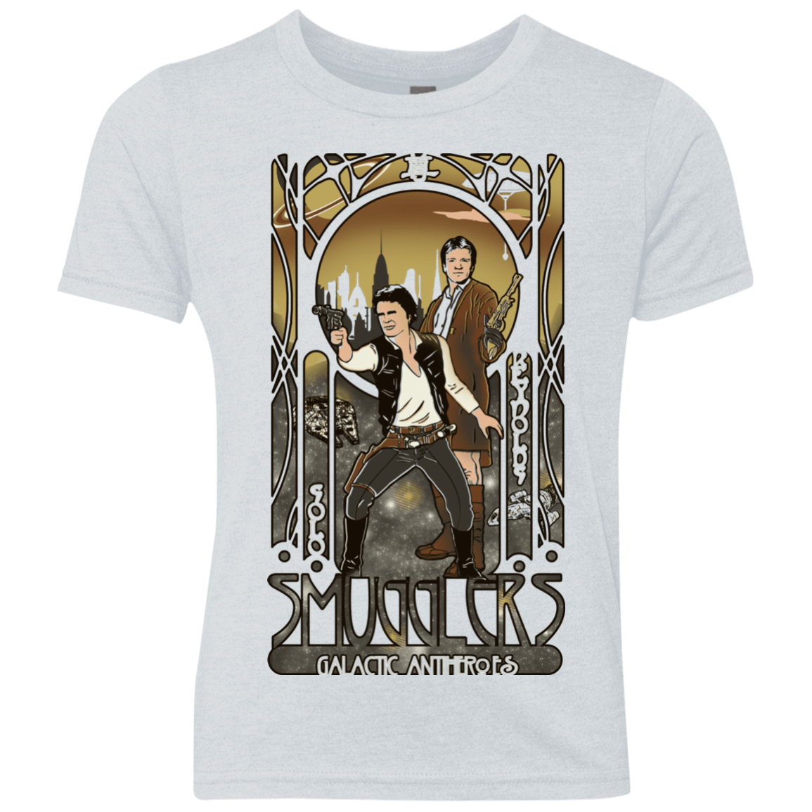 T-Shirts Heather White / YXS Smugglers, Inc Youth Triblend T-Shirt