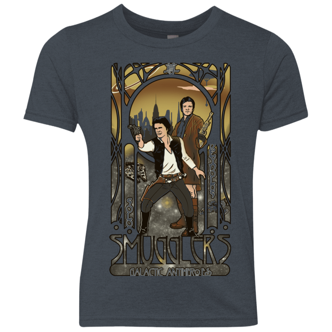 T-Shirts Vintage Navy / YXS Smugglers, Inc Youth Triblend T-Shirt