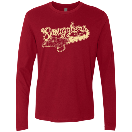 T-Shirts Cardinal / Small Smugglers Men's Premium Long Sleeve