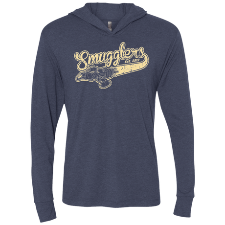 T-Shirts Vintage Navy / X-Small Smugglers Triblend Long Sleeve Hoodie Tee