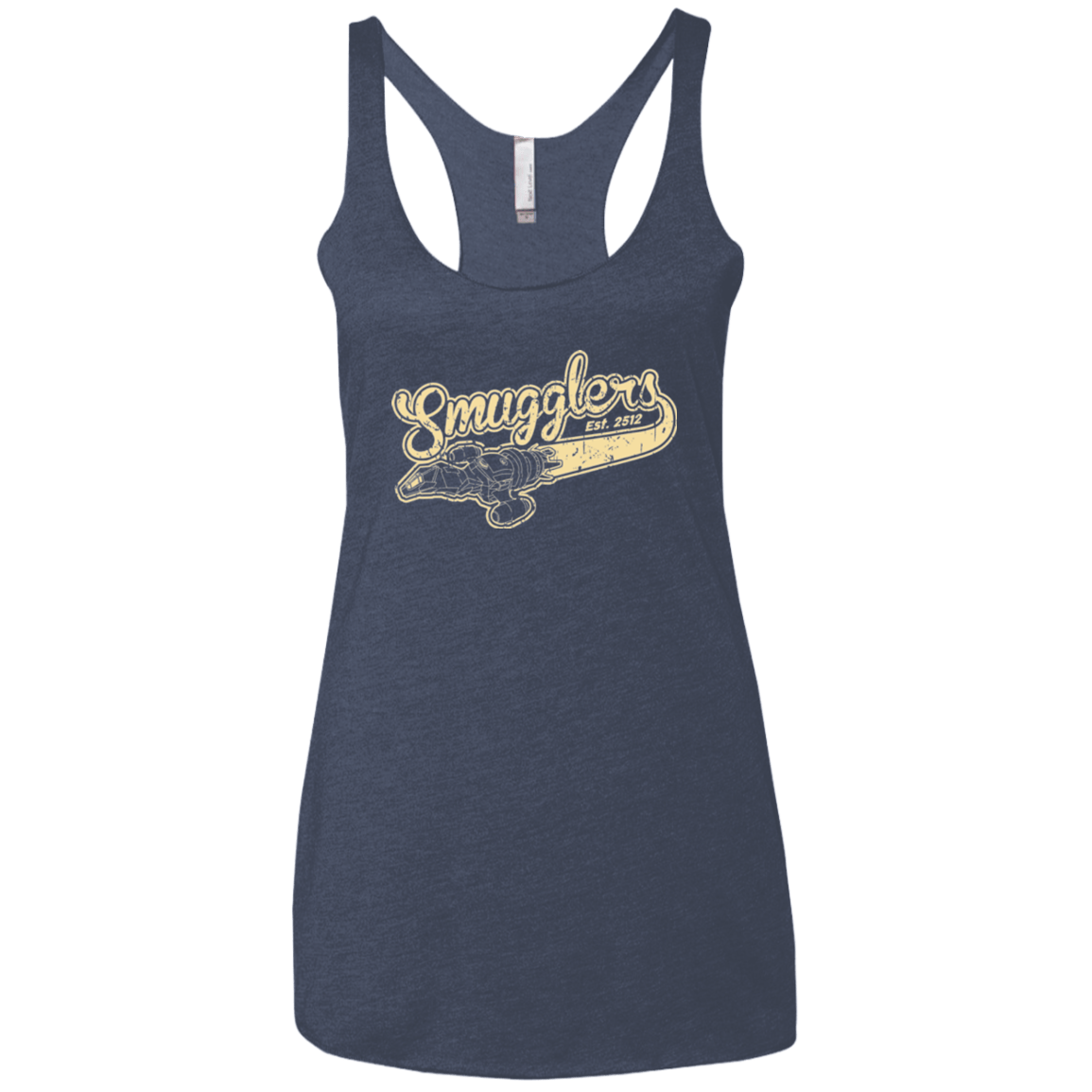 T-Shirts Vintage Navy / X-Small Smugglers Women's Triblend Racerback Tank