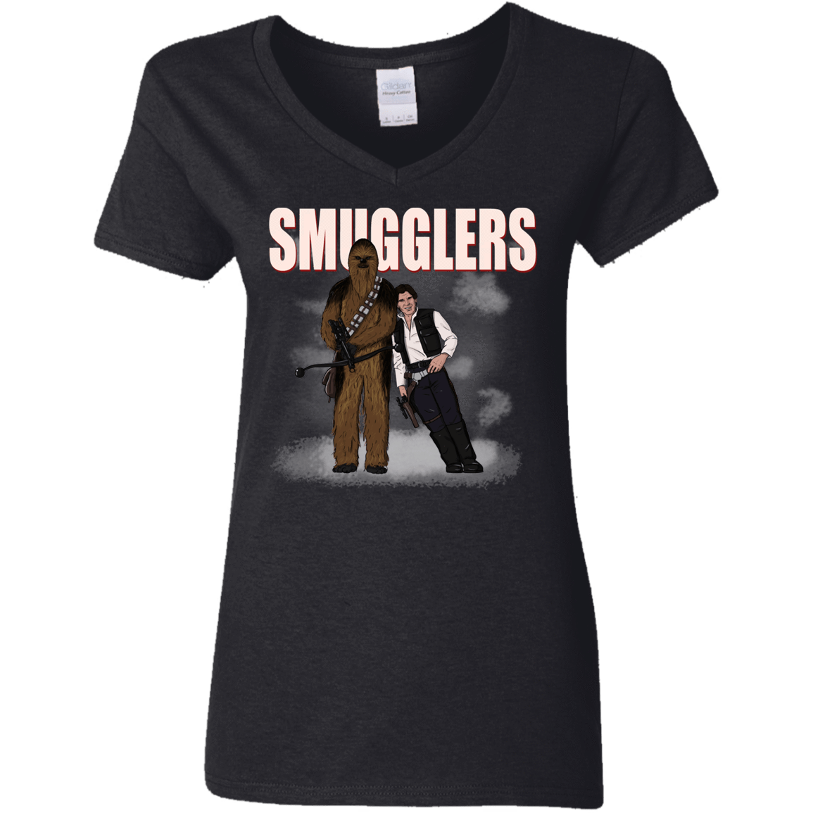 T-Shirts Black / S Smugglers Women's V-Neck T-Shirt