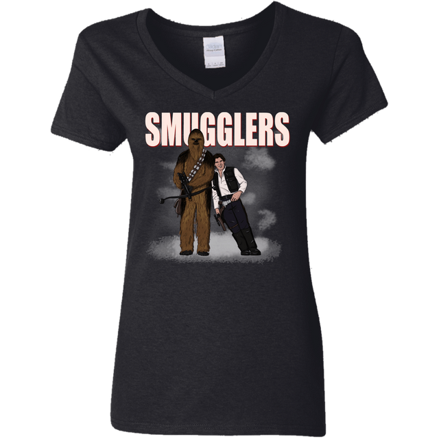 T-Shirts Black / S Smugglers Women's V-Neck T-Shirt