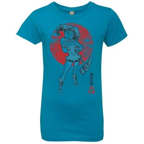 T-Shirts Turquoise / YXS Snake Envy Girls Premium T-Shirt