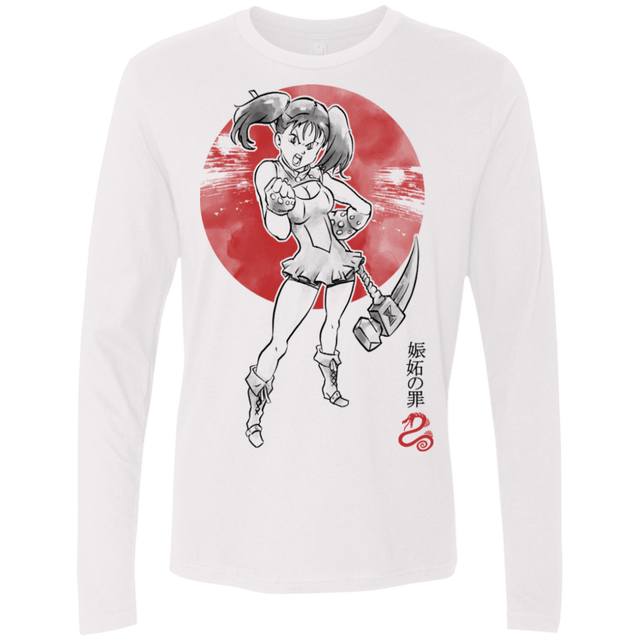 T-Shirts White / S Snake Envy Men's Premium Long Sleeve