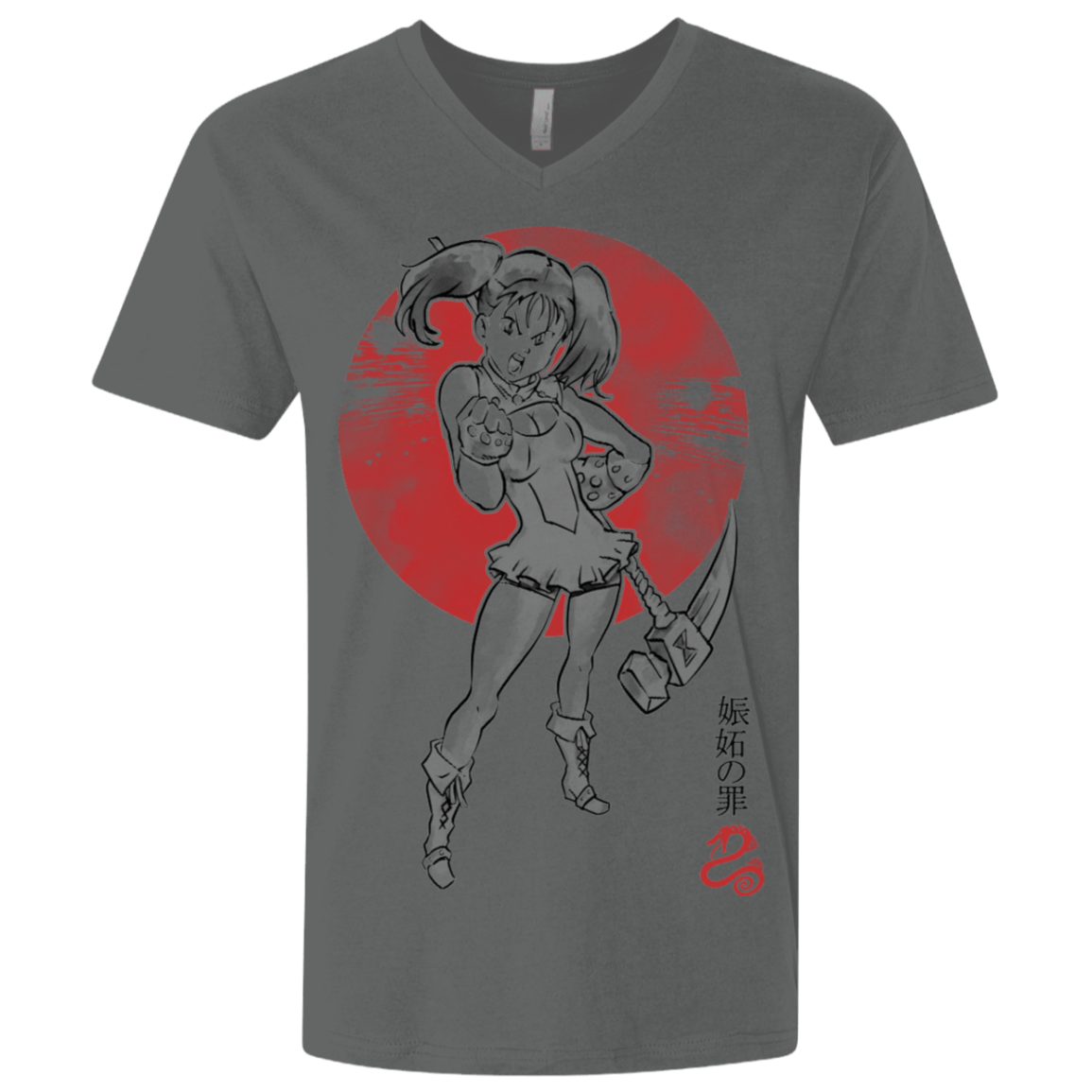 T-Shirts Heavy Metal / X-Small Snake Envy Men's Premium V-Neck