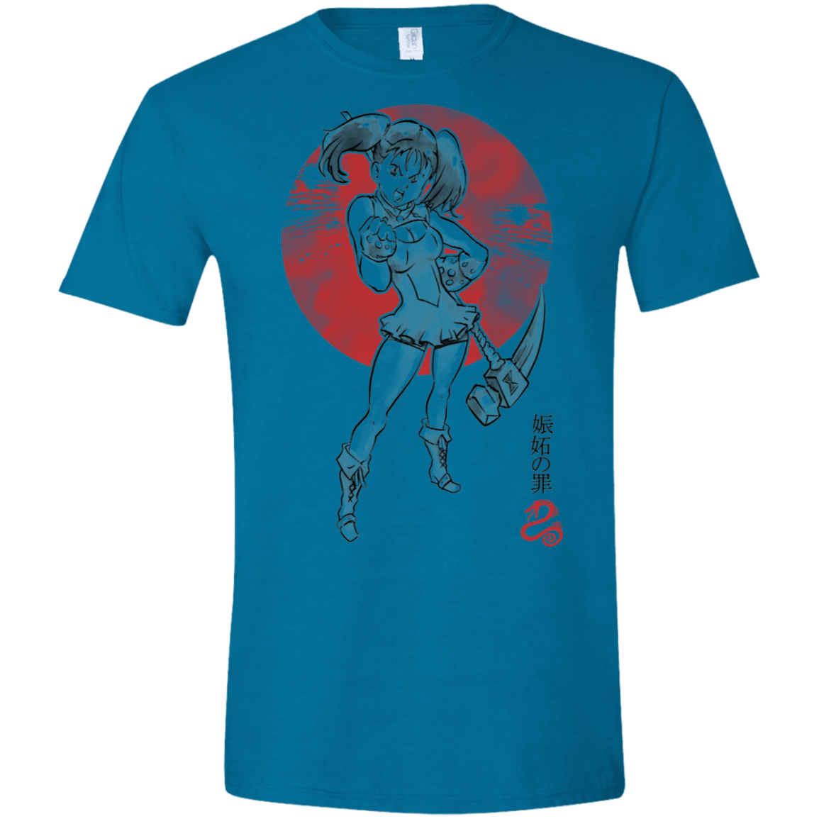 T-Shirts Antique Sapphire / S Snake Envy Men's Semi-Fitted Softstyle